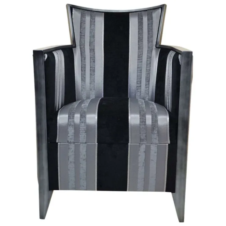 Paget Fauteuil De Salon*Nathan Fauteuil art déco fabriqué en France en tissu et bois massif