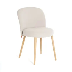 Mobitec Chaise De Salle à Manger|Chaise Salon*Neo ® Chaise cosy confortable en tissu et pieds bois