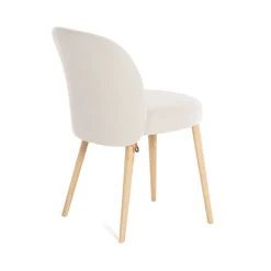 Mobitec Chaise De Salle à Manger|Chaise Salon*Neo ® Chaise cosy confortable en tissu et pieds bois