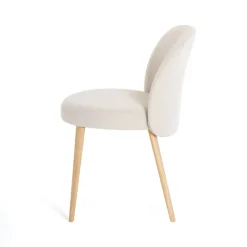 Mobitec Chaise De Salle à Manger|Chaise Salon*Neo ® Chaise cosy confortable en tissu et pieds bois