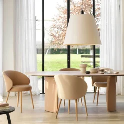 Mobitec Chaise De Salle à Manger|Chaise Salon*Neo ® Fauteuil cosy confortable en tissu et pieds bois
