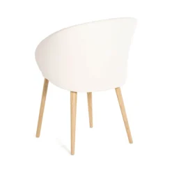 Mobitec Chaise De Salle à Manger|Chaise Salon*Neo ® Fauteuil cosy confortable en tissu et pieds bois
