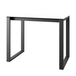 Cancio Table De Cuisine|Table De Salle à Manger*Neox Table snack en céramique avec pieds forme traineau en métal faible profondeur