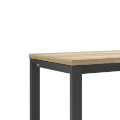 Cancio Table De Cuisine|Table De Salle à Manger*Neox Table snack en stratifié pieds forme traineau en métal faible profondeur