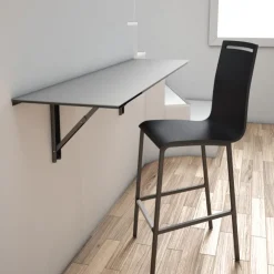Cancio Tabouret Snack (assise +/- 65 Cm)|Tabouret De Bar (assise +/- 80 Cm)*Nera Tabouret snack en métal et bois hauteur 65 cm