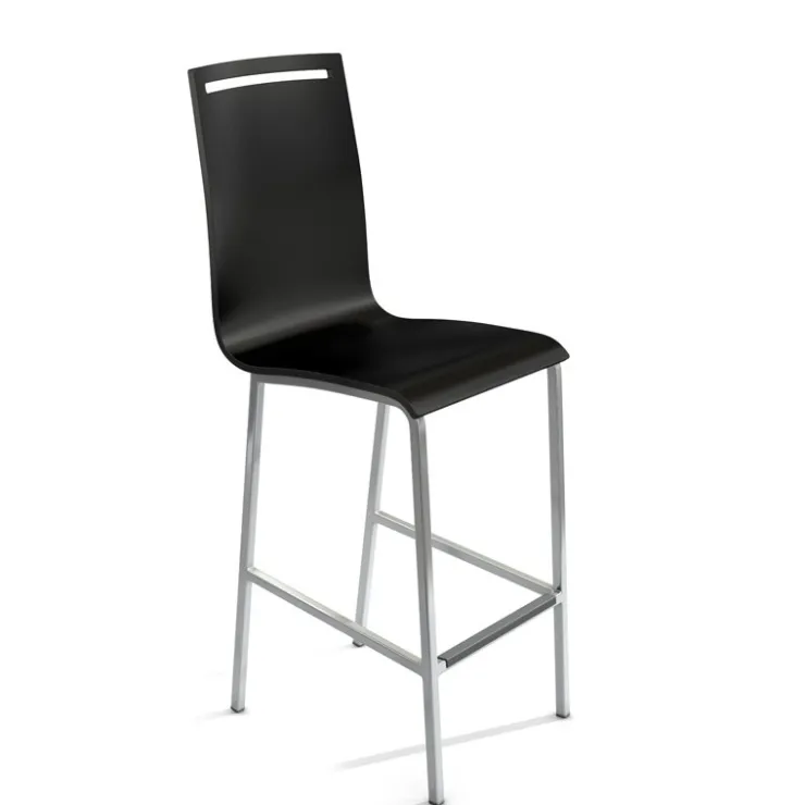 Cancio Tabouret Snack (assise +/- 65 Cm)|Tabouret De Bar (assise +/- 80 Cm)*Nera Tabouret snack en métal et bois hauteur 65 cm