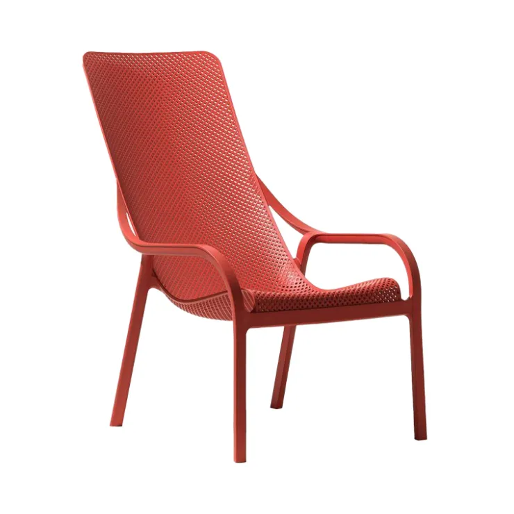 Fauteuil De Salon*Net Lounge Fauteuil lounge design en polypropylène recyclable