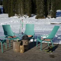 Fauteuil De Jardin*Net Lounge Fauteuil lounge extérieur en polypropylène recyclable empilable