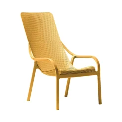Fauteuil De Jardin*Net Lounge Fauteuil lounge extérieur en polypropylène recyclable empilable