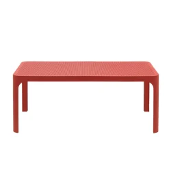 Table De Jardin*Net Table basse de jardin moderne avec plateau micro perforé 100 x 60 cm