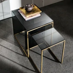 Sovet Italia Table De Salon*Nido Sovet® Table basse gigogne en verre