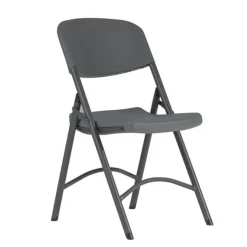 Chaise De Cuisine*NormanChaise pliante en polyéthylène gris foncé