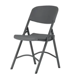 Chaise De Cuisine*NormanChaise pliante en polyéthylène gris foncé