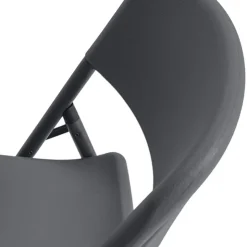 Chaise De Cuisine*NormanChaise pliante en polyéthylène gris foncé