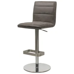 Tabouret Snack (assise +/- 65 Cm)|Tabouret De Bar (assise +/- 80 Cm)*NouméaTabouret réglable en hauteur pied métal et coque rembourrée