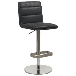Tabouret Snack (assise +/- 65 Cm)|Tabouret De Bar (assise +/- 80 Cm)*NouméaTabouret réglable en hauteur pied métal et coque rembourrée
