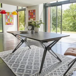 Couture Table De Salle à Manger*Nova Table céramique design extensible pieds en X