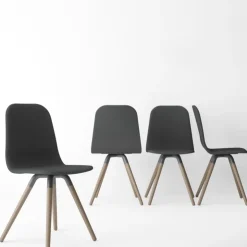 Cancio Chaise Pour Chambre|Chaise De Salle à Manger*Nuba Chaise scandinave en tissu avec pieds en bois