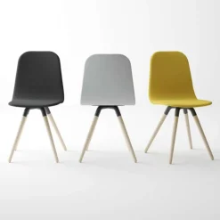 Cancio Chaise Pour Chambre|Chaise De Salle à Manger*Nuba Chaise scandinave en tissu avec pieds en bois