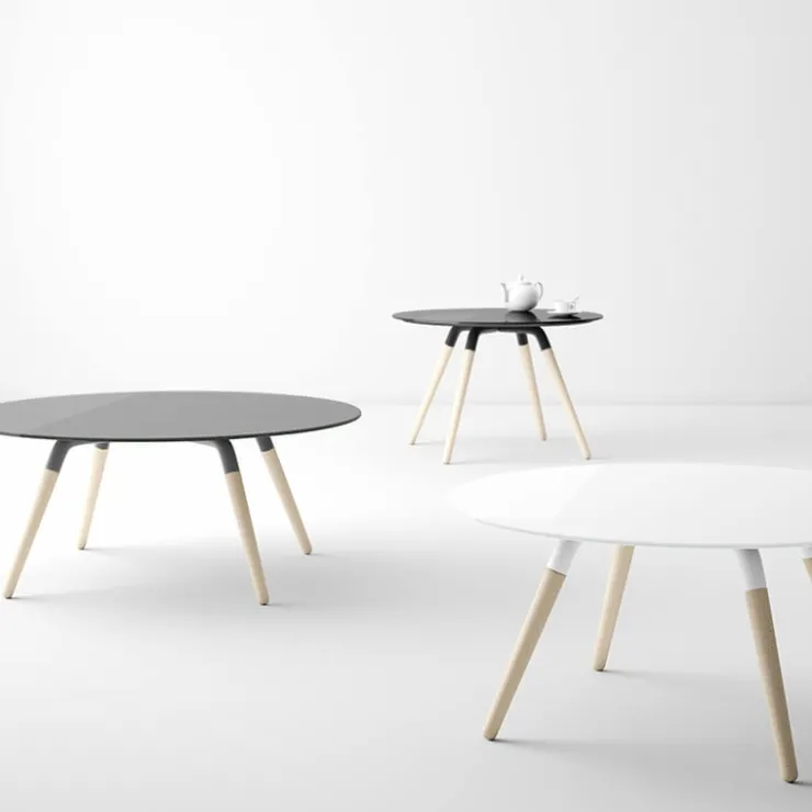 Cancio Table De Salon*Nuba mini verre Table de salon design ronde en verre