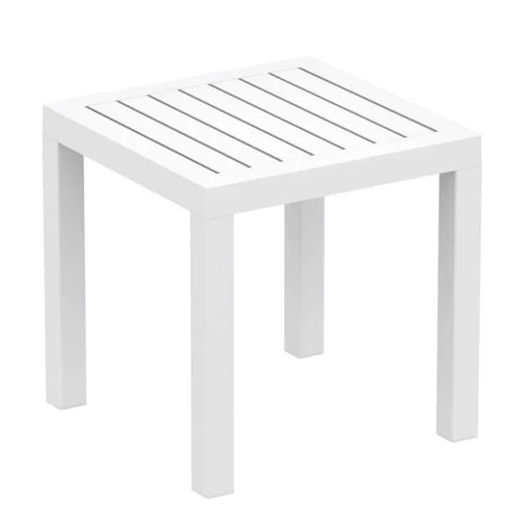Table De Jardin*Ocean Side Table basse d’appoint carrée en résine pour jardin