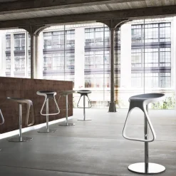 Tabouret Snack (assise +/- 65 Cm)|Tabouret De Bar (assise +/- 80 Cm)*Octo Tabouret design italien pivotant
