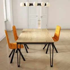 Cancio Table De Salle à Manger*Okaso Table de salle à manger rectangulaire en stratifié pieds en épingle