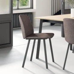 Perfecta Chaise De Salle à Manger|Chaise Salon*Olivia Chaise tendance en tissu et pieds métal