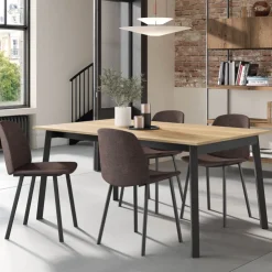 Perfecta Chaise De Salle à Manger|Chaise Salon*Olivia Chaise tendance en tissu et pieds métal