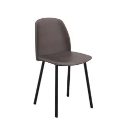Perfecta Chaise De Cuisine|Chaise De Salle à Manger*Olivia Chaise tendance rembourrée en simili avec pieds en métal