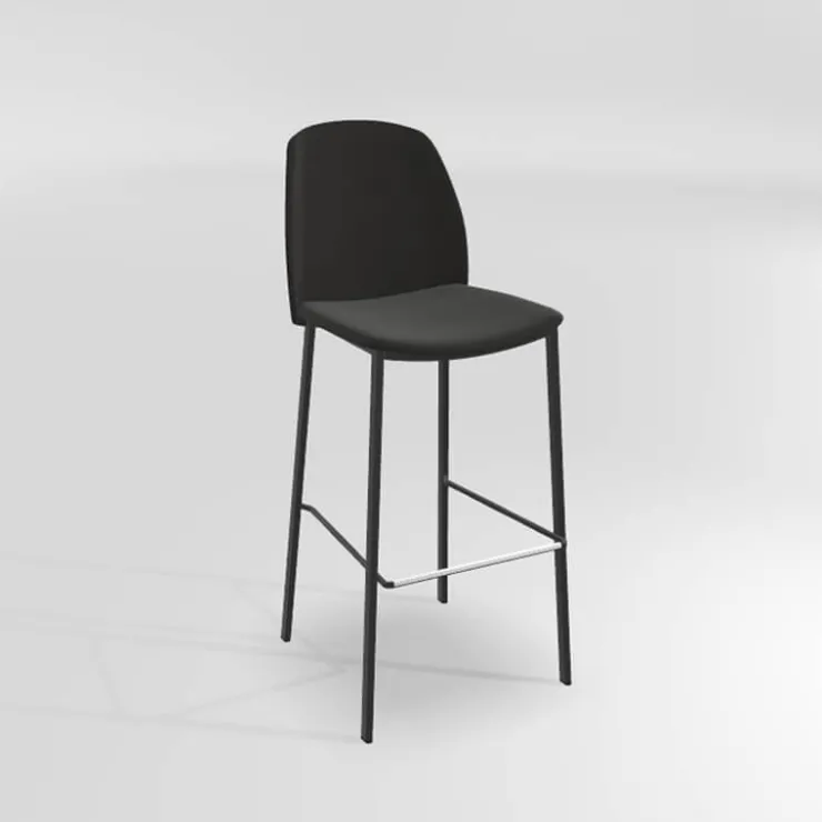 Perfecta Tabouret De Bar (assise +/- 80 Cm)*Olivia Tabouret de bar en tissu avec pieds métal