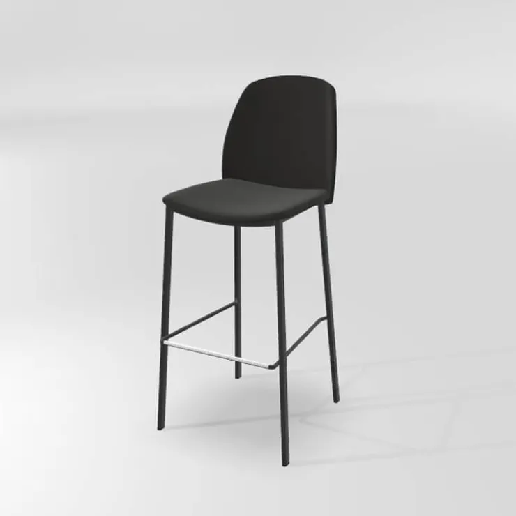 Perfecta Tabouret De Bar (assise +/- 80 Cm)*Olivia Tabouret de bar en tissu avec pieds métal