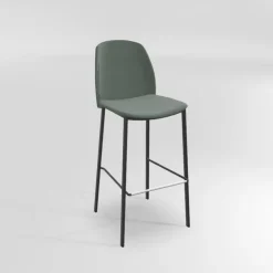 Perfecta Tabouret De Bar (assise +/- 80 Cm)*Olivia Tabouret de bar en tissu avec pieds métal