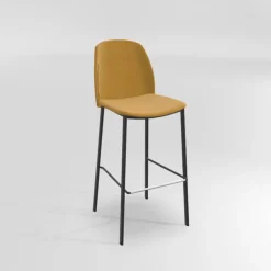Perfecta Tabouret De Bar (assise +/- 80 Cm)*Olivia Tabouret de bar en tissu avec pieds métal