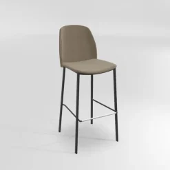 Perfecta Tabouret De Bar (assise +/- 80 Cm)*Olivia Tabouret de bar en tissu avec pieds métal