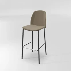 Perfecta Tabouret De Bar (assise +/- 80 Cm)*Olivia Tabouret de bar en tissu avec pieds métal