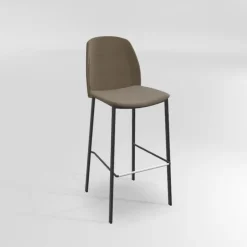 Perfecta Tabouret De Bar (assise +/- 80 Cm)*Olivia Tabouret de bar en tissu avec pieds métal