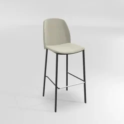 Perfecta Tabouret De Bar (assise +/- 80 Cm)*Olivia Tabouret de bar en tissu avec pieds métal