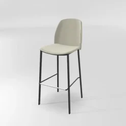 Perfecta Tabouret De Bar (assise +/- 80 Cm)*Olivia Tabouret de bar en tissu avec pieds métal