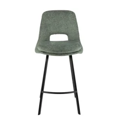 Tabouret Snack (assise +/- 65 Cm)|Tabouret De Bar (assise +/- 80 Cm)*OlivierTabouret snack en tissu avec pieds en métal