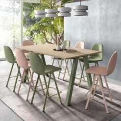Perfecta Tabouret Snack (assise +/- 65 Cm)|Tabouret De Bar (assise +/- 80 Cm)*Ona Tabouret moderne rembourré en simili hauteur snack