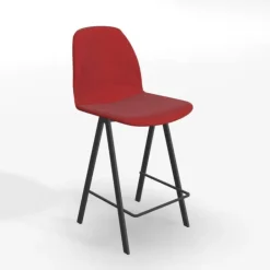 Perfecta Tabouret Snack (assise +/- 65 Cm)|Tabouret De Bar (assise +/- 80 Cm)*Ona Tabouret snack en tissu style moderne