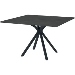 Perfecta Table De Cuisine|Table De Salle à Manger*Onyx Table carrée en stratifié avec pied central en métal