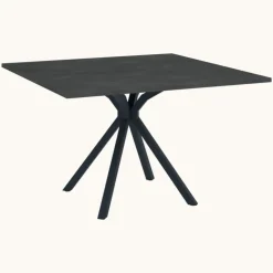 Perfecta Table De Cuisine|Table De Salle à Manger*Onyx Table carrée en stratifié avec pied central en métal