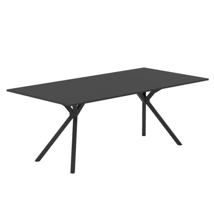 Perfecta Table De Salle à Manger*Onyx Table design rectangulaire avec pieds en métal