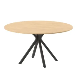 Perfecta Table De Salle à Manger*Onyx Table ronde en mélaminé avec pied central design en métal