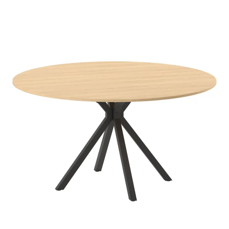 Perfecta Table De Salle à Manger*Onyx Table ronde en mélaminé avec pied central design en métal