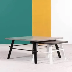 Neoh Table De Salon*Opale Table basse design carrée en béton ciré fabrication française
