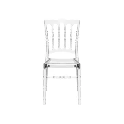 Chaise De Cuisine|Chaise De Salle à Manger*Opera Chaise Napoléon empilable revisitée en polycarbonate transparent