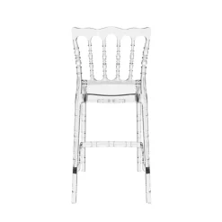 Tabouret Snack (assise +/- 65 Cm)|Tabouret De Bar (assise +/- 80 Cm)*Opera Tabouret snack empilable style Napoléon en polycarbonate transparent